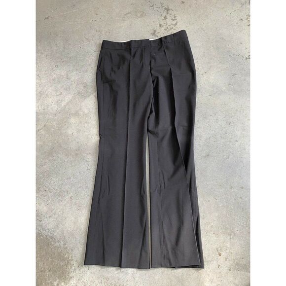 Elie Tahari Pants Black Wool Trouser Dress Pleat Front Size 10 - Picture 1 of 8